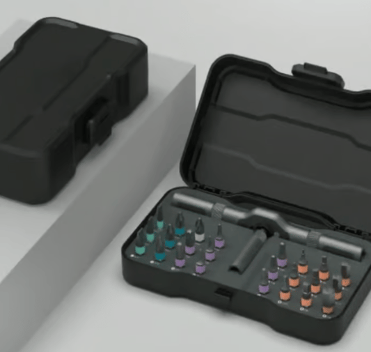 🔥24 in DIY screwdriver set Magnetic Compact and Portable Ratchet Screwdriver